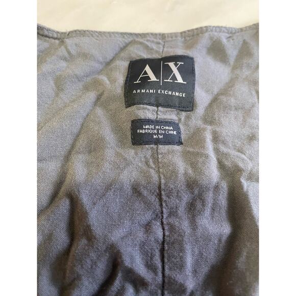 AX armani exchange gray asymmetrical military vest women’s size M zippered - Picture 2 of 5